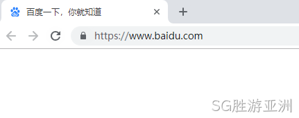 谷歌浏览器展示百度官网