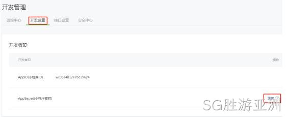 开发设置