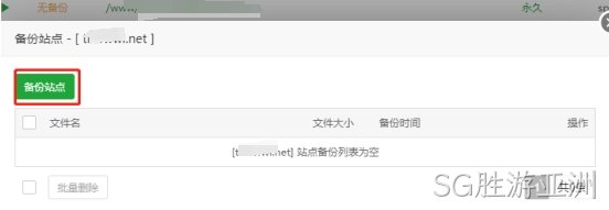 备份站点